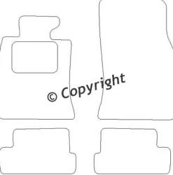 Textilmattor H-line Mini Cooper Cabrio R57