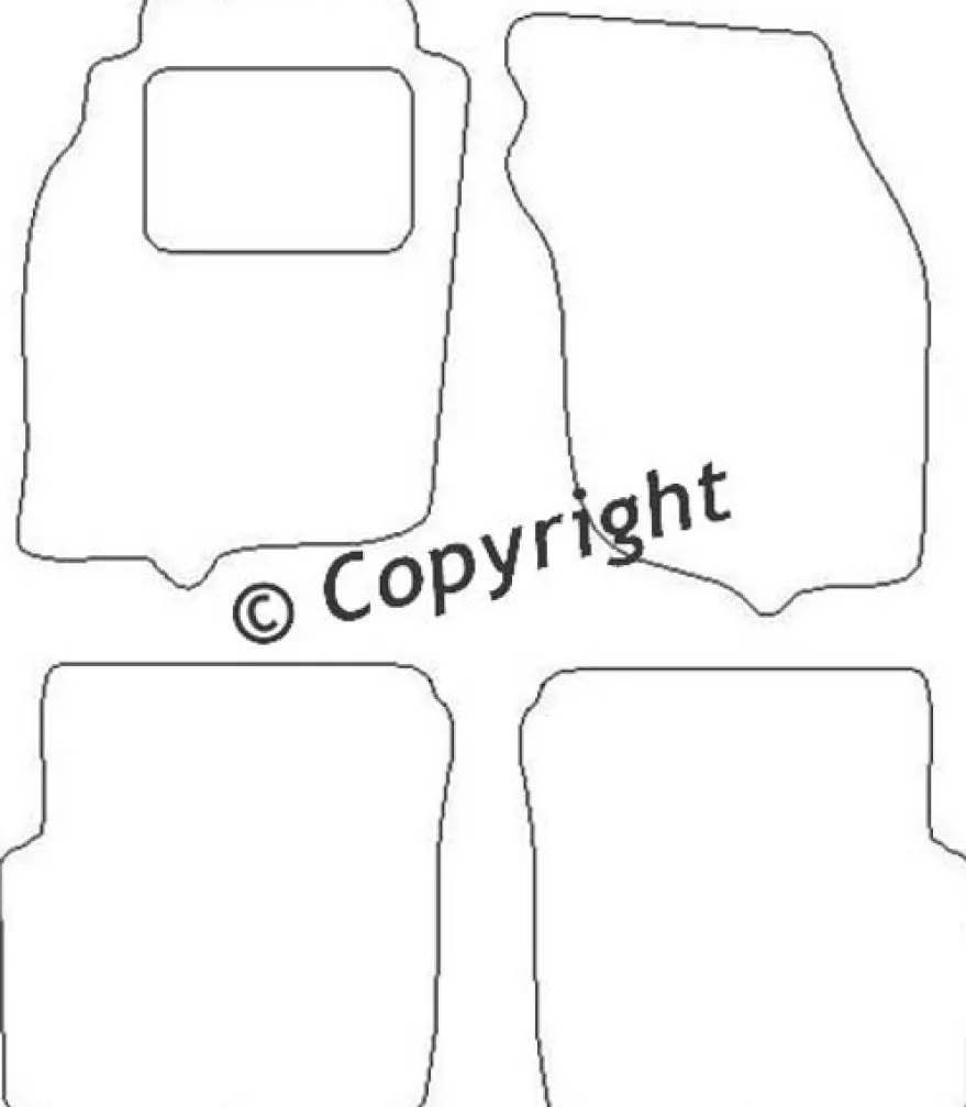Textilmattor H-line Mitsubishi Carisma