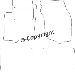 Textilmattor H-line Mitsubishi Carisma