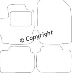 Textilmattor H-line Mitsubishi Colt
