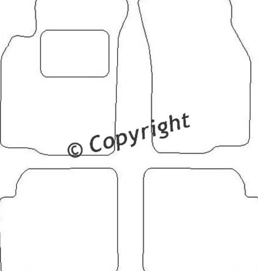 Textilmattor H-line Mitsubishi Colt V