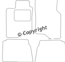 Textilmattor H-line Mitsubishi Galant