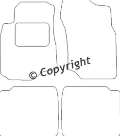 Textilmattor H-line Mitsubishi Lancer VII