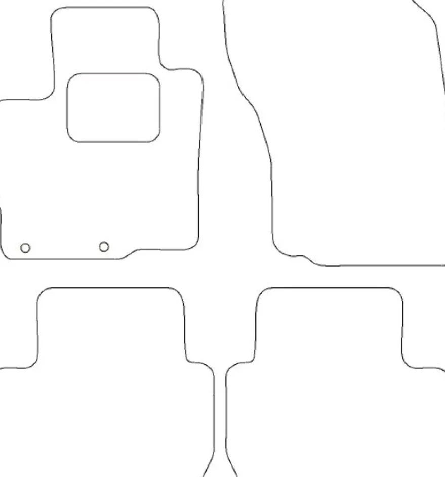 Textilmattor H-line Mitsubishi Outlander
