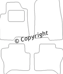 Textilmattor H-line Mitsubishi Pajero 2