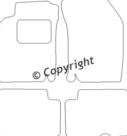 Textilmattor H-line Nissan Almera