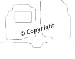Textilmattor H-line Nissan Almera Tino
