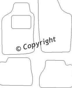 Textilmattor H-line Nissan Micra K10