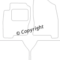 Textilmattor H-line Nissan Navara D40