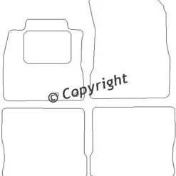 Textilmattor H-line Nissan Note