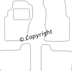 Textilmattor H-line Nissan Pathfinder