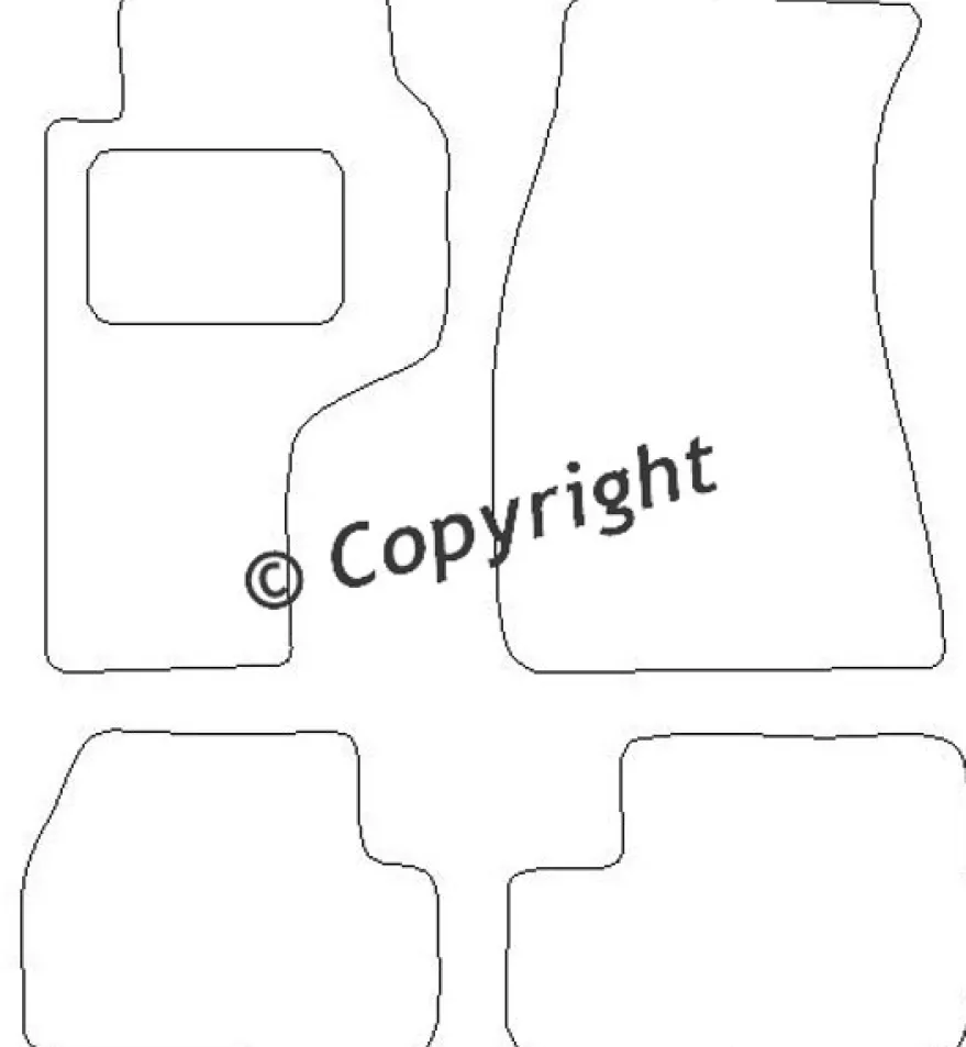 Textilmattor H-line Nissan 200SX