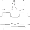 Textilmattor H-line Nissan Terrano II