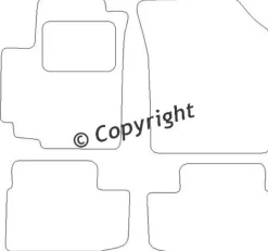 Textilmattor H-line Opel Agila B