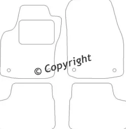 Textilmattor H-line Opel Astra TwinTop