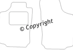 Textilmattor H-line Opel Combo B