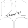 Textilmattor H-line Opel Frontera