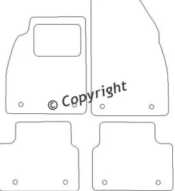 Textilmattor H-line Opel Insignia