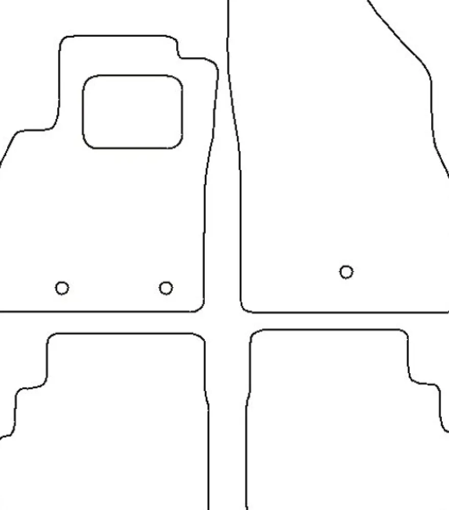 Textilmattor H-line Opel Karl