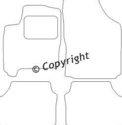 Textilmattor H-line Opel Meriva A