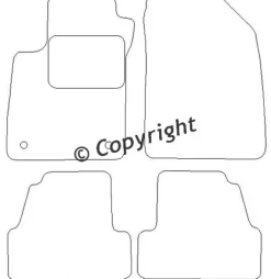 Textilmattor H-line Opel Mokka