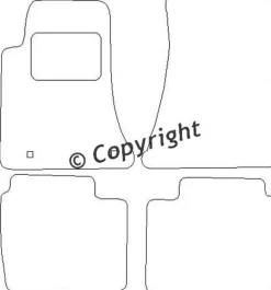 Textilmattor H-line Opel Omega