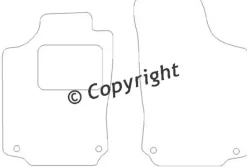 Textilmattor H-line Opel Tigra II