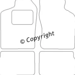 Textilmattor H-line Opel Vectra A / Calibra