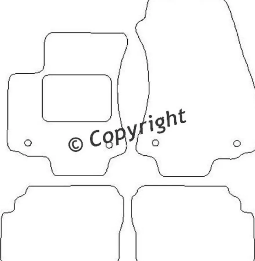 Textilmattor H-line Opel Zafira A