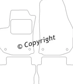 Textilmattor H-line Opel Zafira B