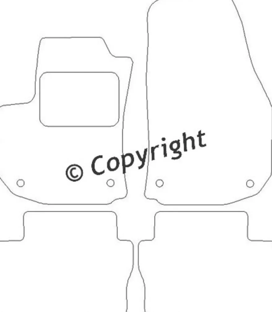Textilmattor H-line Opel Zafira B