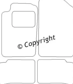 Textilmattor H-line Peugeot 206