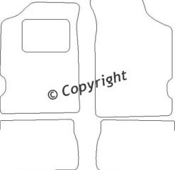 Textilmattor H-line Peugeot 106
