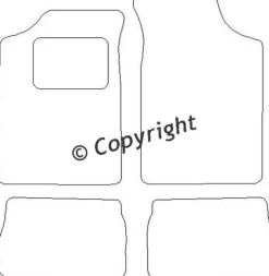 Textilmattor H-line Peugeot 106
