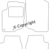 Textilmattor H-line Peugeot 207 CC