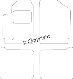 Textilmattor H-line Peugeot Partner MPV