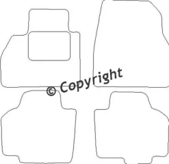 Textilmattor H-line Renault Kangoo Family