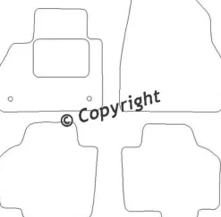 Textilmattor H-line Renault Kangoo Family