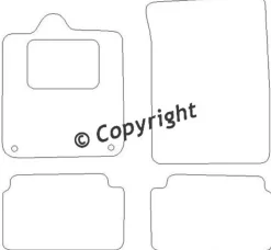 Textilmattor H-line Renault Laguna 3 Hatchback / Kombi