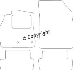 Textilmattor H-line Renault Megane 3 / Coupe