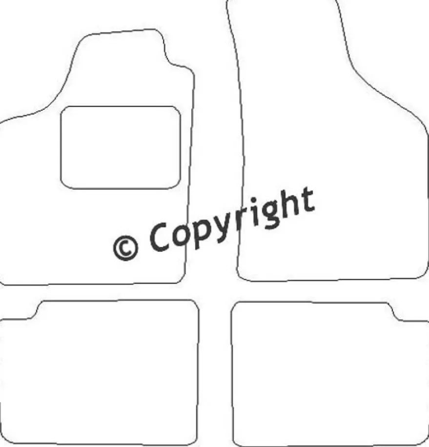 Textilmattor H-line Renault Twingo