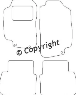 Textilmattor H-line Saab 9-5