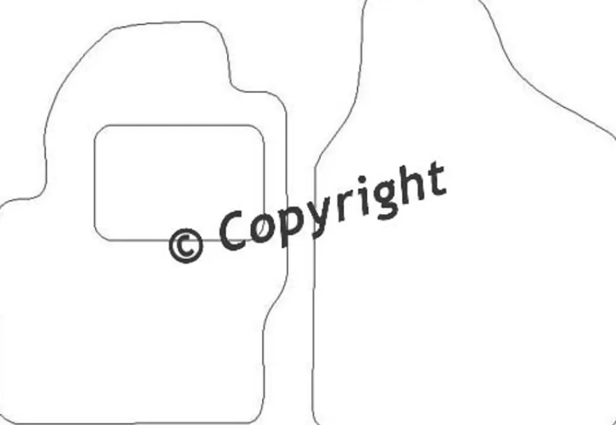 Textilmattor H-line Seat Alhambra
