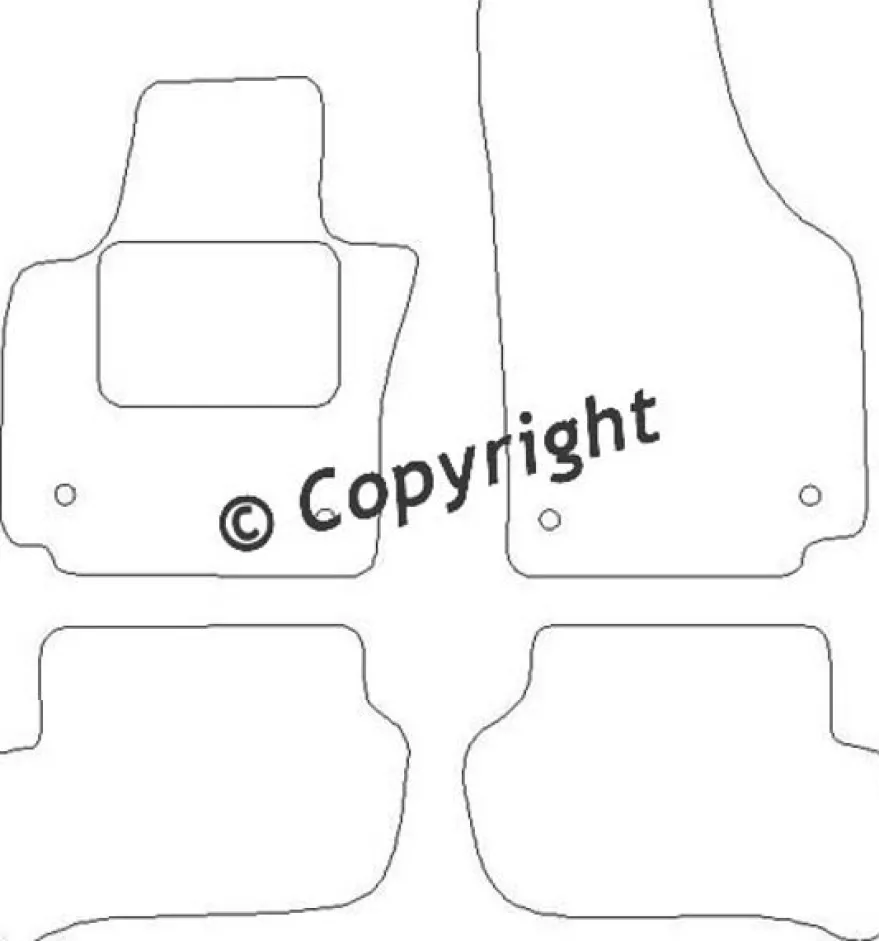 Textilmattor H-line Seat Altea / Toledo III