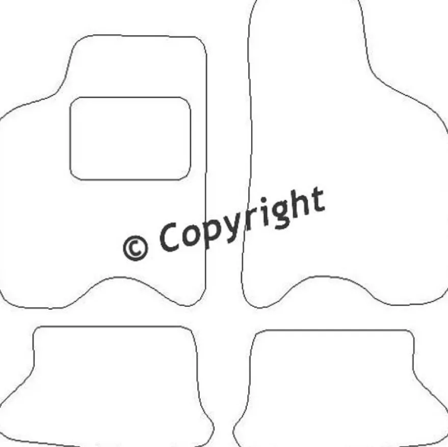 Textilmattor H-line Seat Arosa