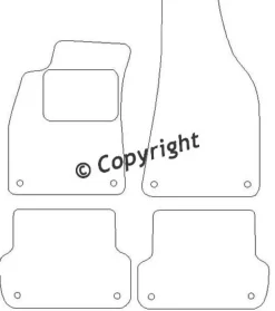 Textilmattor H-line Seat Exeo