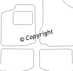 Textilmattor H-line Seat Ibiza II / Cordoba I