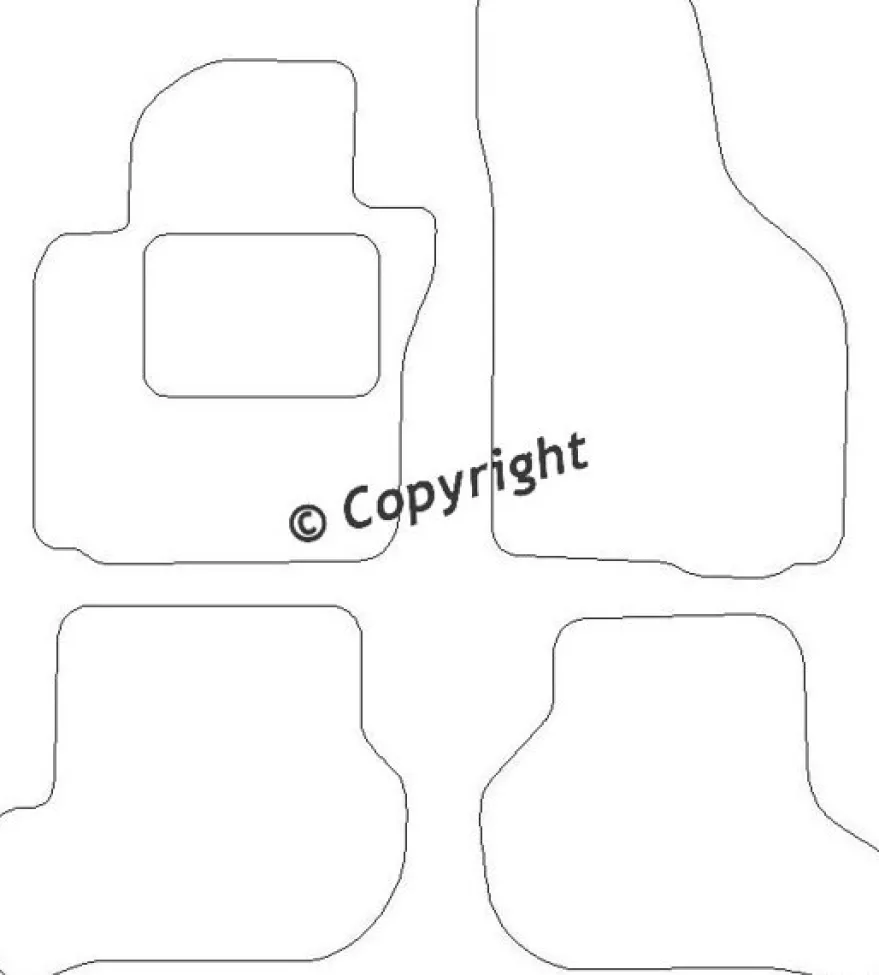 Textilmattor H-line Seat Leon II