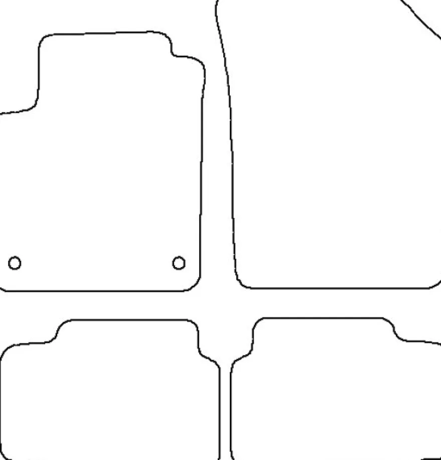 Textilmattor H-line Skoda Citigo