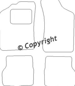 Textilmattor H-line Skoda Favorit